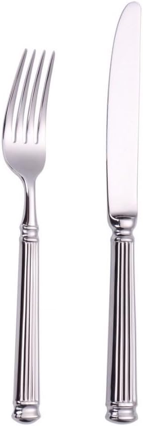 Exquisite Western food tableware set home stainless steel knife fork and spoon kitchen flatware creative silverware set Practical
