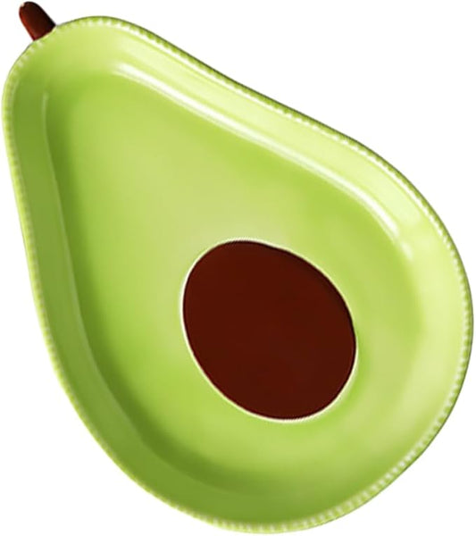Avocado Shape Ceramic Plate Elegant Dinnerware for Family Gatherings Salad Fruit Plate
