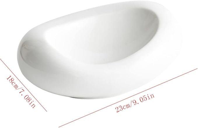 Kitchen Plates Serving Plate Tray Ceramic Salad Plate Restaurant Cuisine Cold Dishes Restaurant Plates(9 inch)