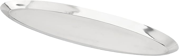Stainless Steel Snack Tray Thicken Storage Dish for Snacks Appetizers and Towels Japanese Style Oval Plate for Home Restaurant Hotel Use