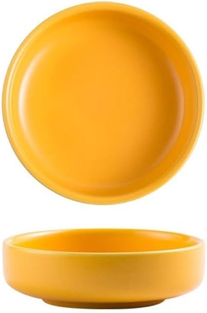 FAREWELL Dipping Bowls Round Plate Creative Ceramic Small Plate Soaking Plate Household Soy Sauce Plate Small Plate Vinegar Plate Soaking Plate Soy Sauce Appetizer Bowls (Color : D)