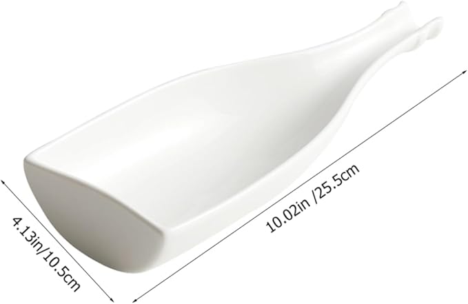 Shaped Wine Bottle Plate Wine Bottle Display Ceramic Plate Delicate Dinner Utensil