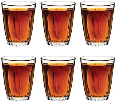 Vikko 3.75 Ounce Shot Glasses, Set of 6 Small Liquor and Spirit Glasses, Durable Tequila Bar Glasses For Alcohol and Espresso Shots, 6 Piece Large Shooter Glass Set