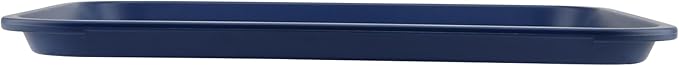 ZOENHOU 6 Pack 16 x 12 Inch Plastic Fast Food Tray,Rectangular Plastic Cafeteria Trays Serving Lunch Trays for Serving Food, Restaurant, Blue