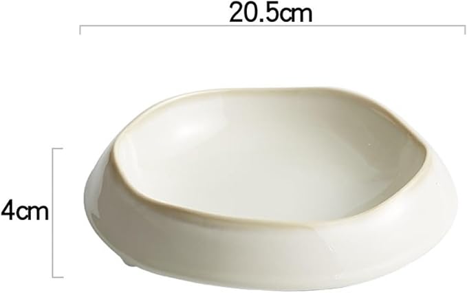 Pasta Bowls Appetizer Plates Ceramic Serving Plate Home Pasta Plate Dessert Plate Snack Bowl Cake Bowl Salad Bowl Appetizer Plate Kitchenware Dining Serving Plates for Parties