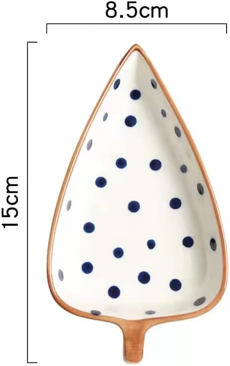 Leaf Shaped Ceramics Seasoning Dish Tea Bag Holder Ketchup Saucer Small Appetizer Plate Vinegar Spice Salad Soy Sushi Wasabi Seasoning Dipping Bowls-D