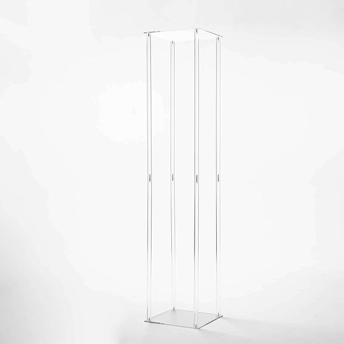 Efavormart 48" Clear Acrylic Flower Stand, Decorative Vase Table Centerpiece