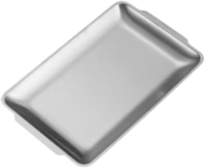 Metal Serving Tray for Food, Rectangle Organizer for Dining and Gatherings, 22cmx14cm