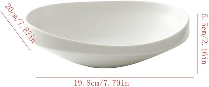 Modern Large Dinner Plates Serving Plate Serving Tray Ceramic Plate Dish Plate Household Cold Dish Dish Cold Dish Plate Dinner Plate Hotel Tableware Stackable Dinner Plates(Medium)