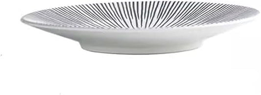 Kitchen Plates Creative Western Pasta Steak Plate Restaurant Cold Dish Plate Appetizer Plate Commercial Noodle Soup Bowl Deep Plate Restaurant Plates(18.8cm)