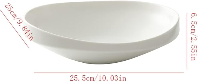 Modern Large Dinner Plates Serving Plate Serving Tray Ceramic Plate Dish Plate Household Cold Dish Dish Cold Dish Plate Dinner Plate Hotel Tableware Stackable Dinner Plates(Large)