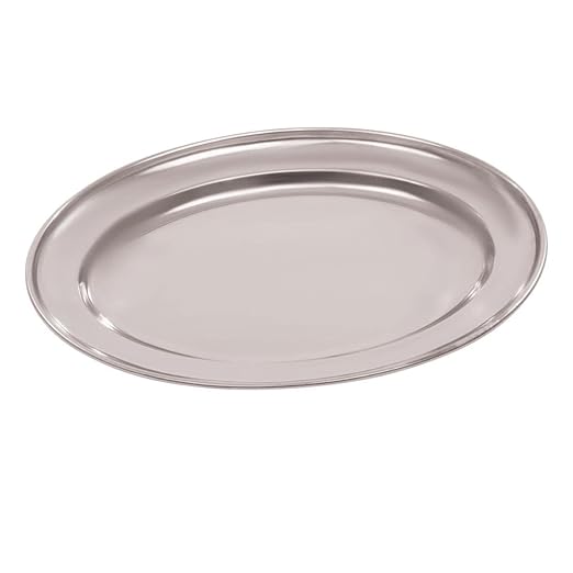 Olympia Stainless Steel Oval Serving Food Tray 220mm K361