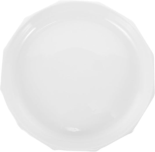 LIFKOME Ceramic Serving Plate Elegant Leaf Pattern Soup Dish for Restaurant-style Dining for Appetizers Desserts and Main Minimalist Porcelain Platter for Home and Parties