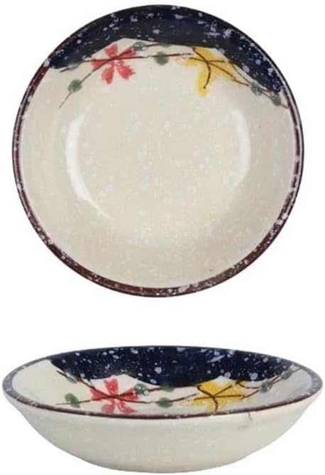 Appetizer Plates Ceramic Dish Porcelain Taste Plate Round Small Plate Dipping Saucer Dish Kitchen Tableware for Condiment