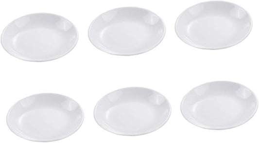 6pcs Ceramic Sauce Serving Plates Appetizer Holders for Condiments Dipping Elegant Design for Family Gatherings Restaurants Picnics