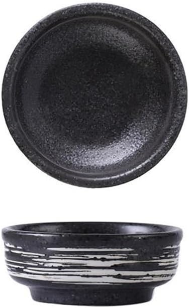 Appetizer Plates Soy Sauce Dishes, Ceramic Dipping Bowls, 3 Inch Small Pinch Bowls, Mini Serving Bowls for Condiment