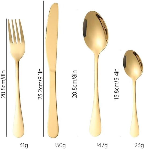 Stainless Steel Flatware Serving Set,Home Kitchen Eating Tableware Set,Dishwasher Safe,for Home Kitchen Restaurant Hote 24-Piece Tableware Set Wooden Box Stainless Steel Cutlery Knife Fork Spoon Gift