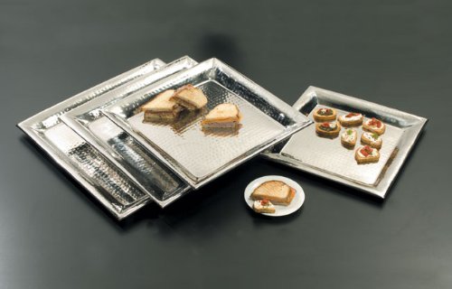American Metalcraft 22" Square Hammered Tray