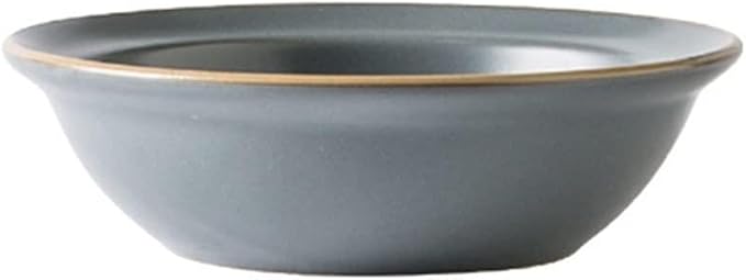 Dinner Plate Simple Ceramic Dinner Plates Creative Grey Nordic Plate Household Dishes and Bowls Porcelain Tableware for Kitchen(5.5 Inch Bowl Grey)
