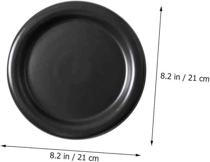 Ciieeo Ceramic Thick-edged Matte Pasta Plate European-style Food Serving Dish for Steak Salad and Dessert Reusable Ceramic Plate Easy to Clean and Multi-functional