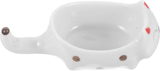 Happyyami Cute Cat Sauce Dish Appetizer Plate for Dipping Soy Sauce Condiments Dishwasher Safe Parties Housewarming and Birthdays