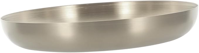 Cabilock Stainless Steel Food Plate Modern Steak Serving Tray for Parties Gatherings and Restaurants and Easy to Clean for Snacks Fruits and Desserts