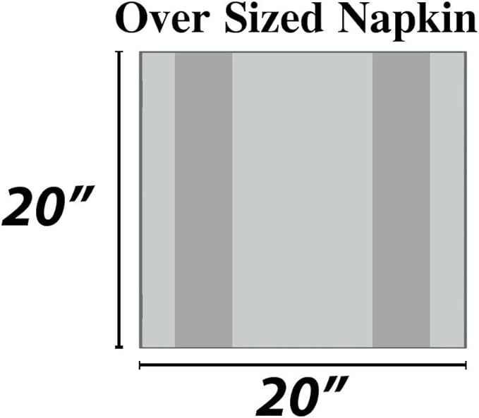 Urban Villa Cotton Dinner Napkins Set of 6, Highly Absorbent 20x20 Inches Premium Cloth Napkins Hotel Quality Reusable & Washable Table Dinner Napkins for Home & Weddings - Multi Prismatic, Checks