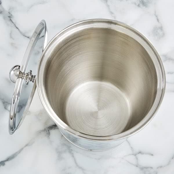 Personalization Universe Family Name Personalized Stainless Steel Ice Bucket with Lid - Custom Engraved With Name - Perfect for Housewarming, Retirement, Wedding, or Engagement Gifts