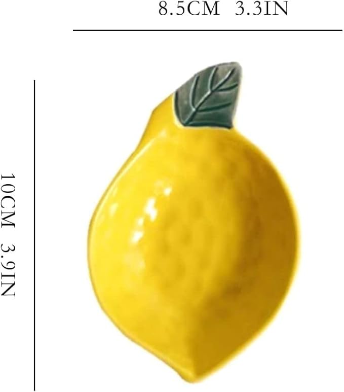Ceramic Small Dishes Creative Fruit Lemon Appetizer Plate Dipping Sauce Sauce Plate Snacks Snacks Seasoning Dish,