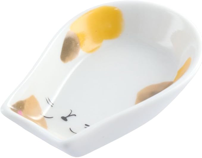 Leadigol 4PCS Appetizer Plate Sets Sauce Dish Ceramic Fruit Snack Tray Kitchen Tableware Accessories Mustard Vinegar Seasoning Plate Serving Side Dishes