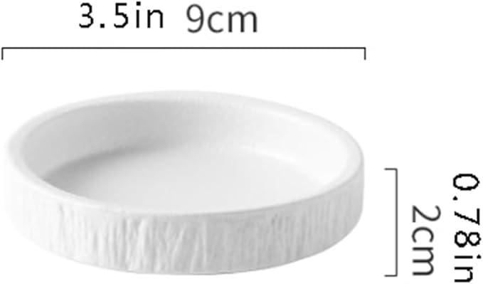 Salad plate Ceramic Dip Bowls Set of 4 Round Soy Sauce Bowls 3.5inch Small Sauce Dishes for Snack Sushi BBQ Side Dishes Appetizer and More Plastic plate (Color : Brass)