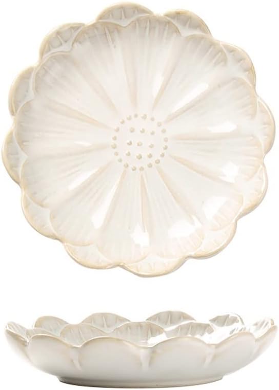 Ceramic Cutlery Salad Bowl Snack Plate Appetizer Plate Ceramic Tableware Household Seasoning Plate Dipping Sauce Plate Bone Plate Vegetable Plate Small Bowl (Color : D)