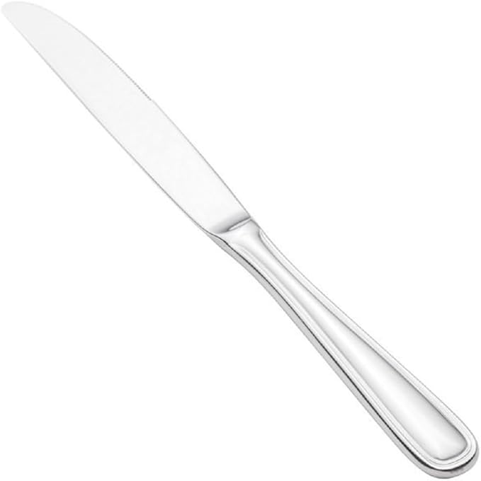 Soro Essentials- 18/8 Stainless Steel Simplicity Hollow Handle Table Knife 13 Gauge Set of 12- Serving Utensils Serving Flatware Cutlery Kitchen Tableware Buffet Serving Utensils for Home Kitchen and Restaurant