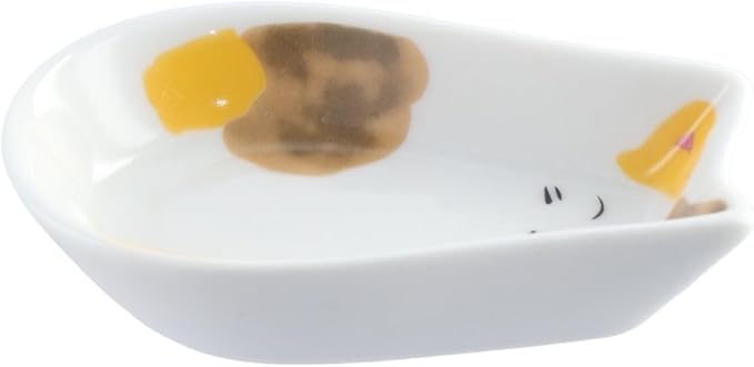 Leadigol 4PCS Appetizer Plate Sets Sauce Dish Ceramic Fruit Snack Tray Kitchen Tableware Accessories Mustard Vinegar Seasoning Plate Serving Side Dishes
