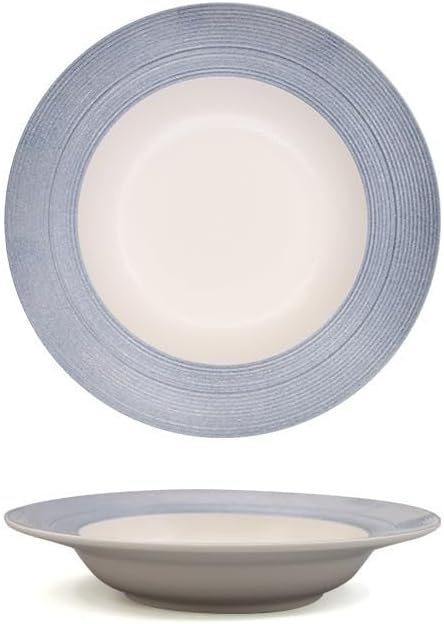 Dessert Plates Simple Ceramic Plate Hotel Restaurant Light Luxury Brushed Dish Dinner Tableware(9inch-blue)
