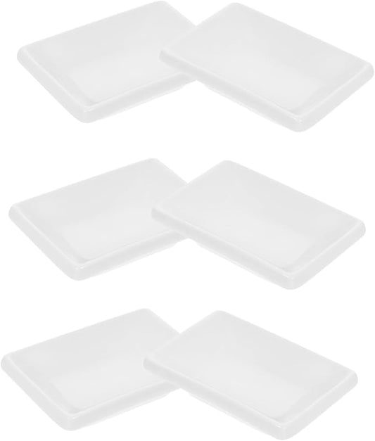 Cabilock 6pcs Ceramic Relish Tray Snack Serving Dishes Candy Dish Sauce for Appetizers Condiments and Dips