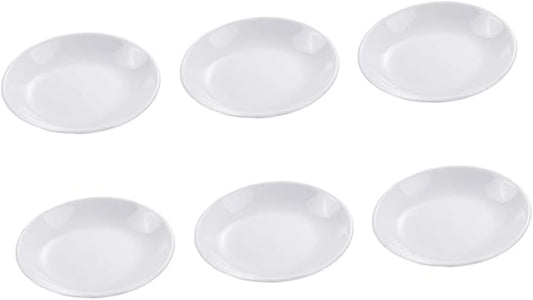 6pcs Ceramic Sauce Serving Plates Small Condiment Dishes for Dipping Sauces Tableware for Appetizers Mustard and More