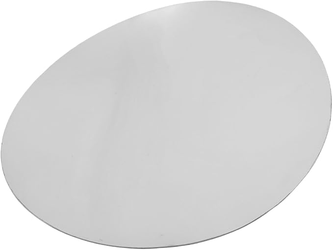 Jelquix Silver Tray Decorative, Stainless Steel Oval Fruit Bowl, Elegance Redefined Silver Finish Decor Tray, Modern Luxury Dessert Platter Fruit for Coffee Table & Home Decor (L) (S)
