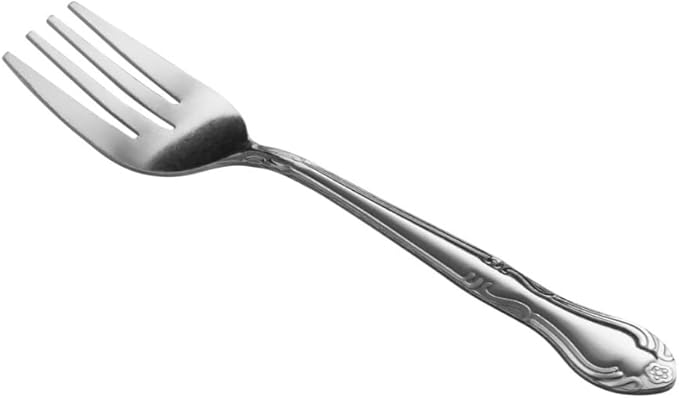 Soro Essentials- Stainless Steel Windy City Salad Fork Set of 24- Serving Utensils Serving Flatware Cutlery Kitchen Tableware Buffet Serving Utensils for Home Kitchen and Restaurant