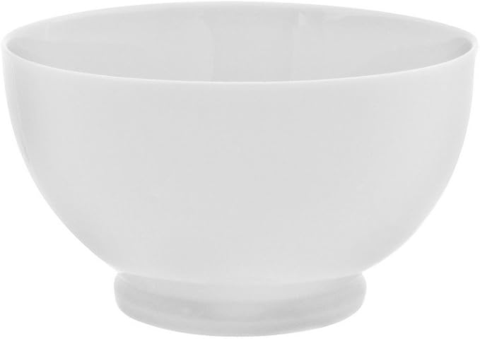 10 Strawberry Street Royal White 5.5"/20 Oz Footed Rice Bowl, Set of 6, White