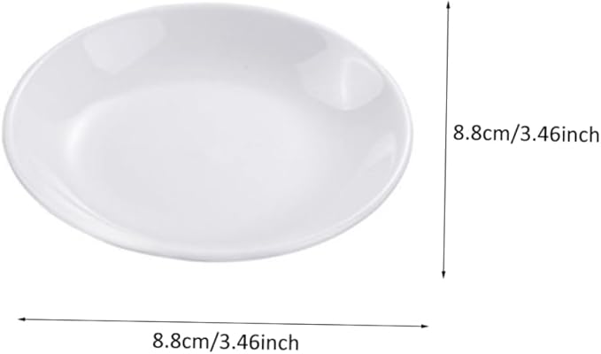 6pcs Ceramic Sauce Serving Plates Small Condiment Dishes for Dipping Sauces Tableware for Appetizers Mustard and More