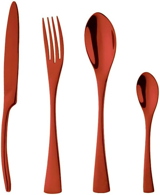Stainless Steel Flatware serving set,Home Kitchen Eating Tableware Set,Dishwasher Safe,For Home Kitchen Restaurant Hote 4/16/24/32/40/48 Pieces Kaya Knife And Fork Spoon Hotel Home Steak Knife And For