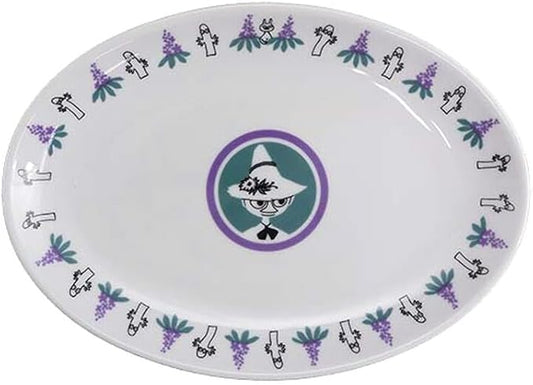 山加商店(Yamakasyoten) Yamaka Shoten Moomin MM5703-324 127094 Moomin Ceramic Dumpling Plate, Oval Plate, Oval Plate, Snafkin, Chinese Series