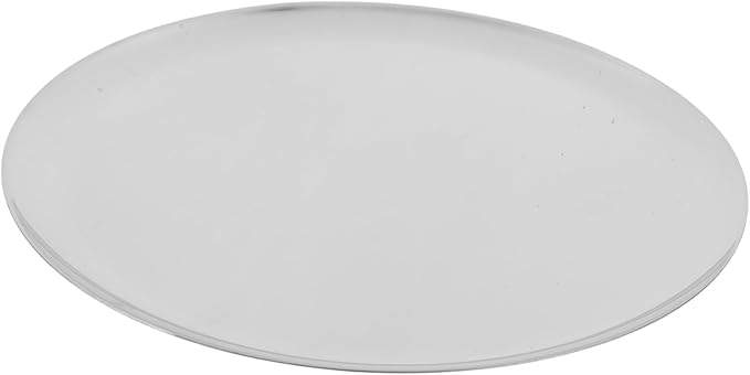 Stainless Steel Round Serving Tray Large Capacity Food Plate for Meat Snacks Fruits and Vegetables Versatile Platter for Home Dining and Buffet Use
