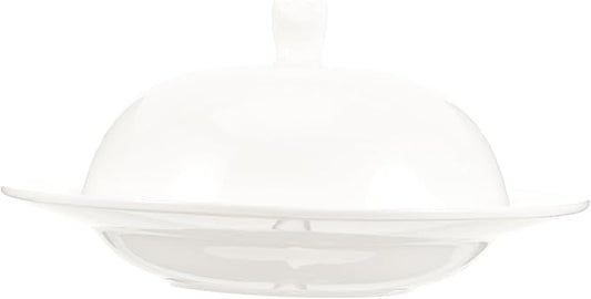 Lidded Ceramic Dish Elegant Dome Cover Multi-Function Serving Platter for Home and Restaurant Food Storage and Presentation Plate for Appetizers and Desserts