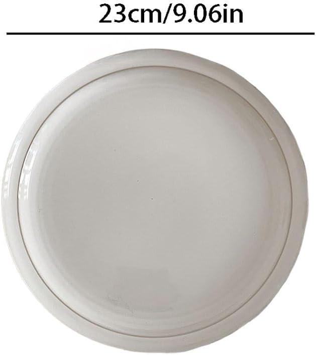 Dessert Plates Simple Style Ceramic Dinner Plate Cold Dish Main Dessert Fruit Home Restaurant Dinner Tableware