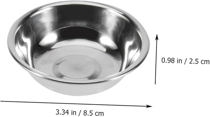 8Pcs Stainless Steel Sauce Plates for Kitchen Condiments and Seasoning Small Appetizer Plates for Soy Sauce Vinegar Spices and Dips Easy to Clean and Store Simple Design Matching Tableware