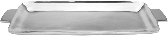 Personalized Infinity Rectangular Serving Tray- Handcrafted, Rectangular Silver Tray, Tray for Whiskey Decanter, Candle Sticks, Vanity Set, Perfume Tray, and Serving Appetizer Serving Plates