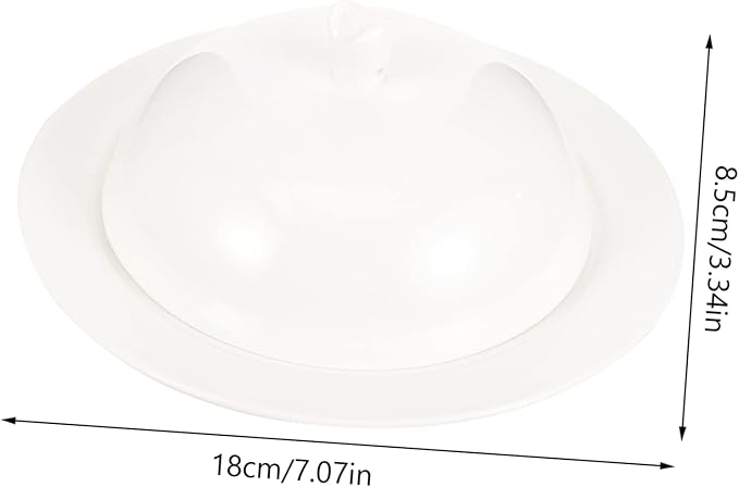 LIFKOME Elegant Ceramic Plate Lid for Wedding Family Gathering Banquet Restaurant Hotel Bakery