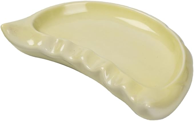 Zerodeko Dumpling Shaped Ceramic Plate Creative Dinnerware for Appetizers Snacks Microwave Dishwasher Safe Capacity for Family Gatherings Versatile Serving Tray